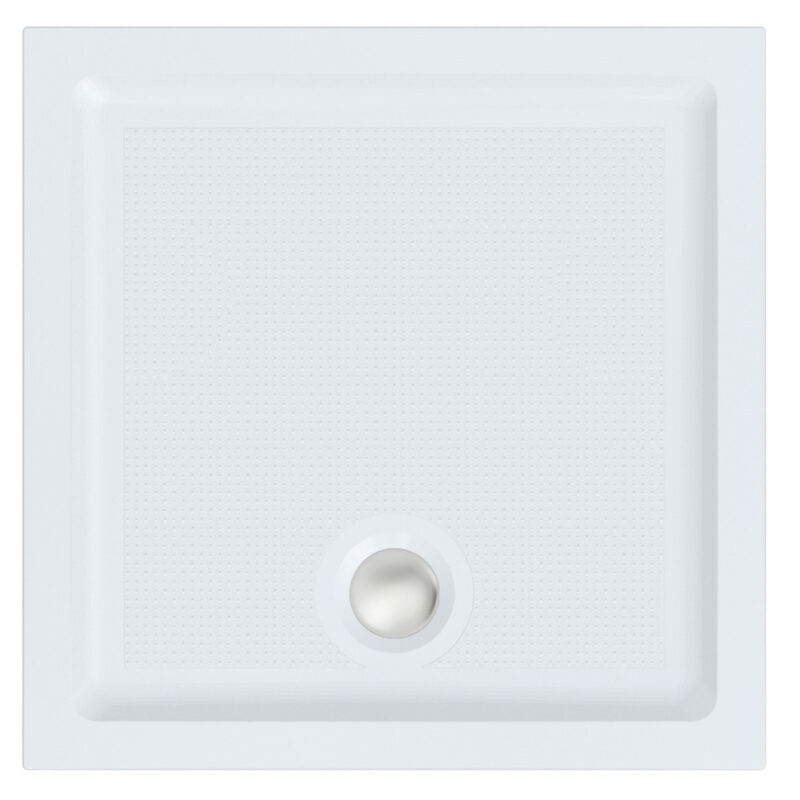 Roman Anti Slip 800 x 800mm Square Shower Tray & Waste