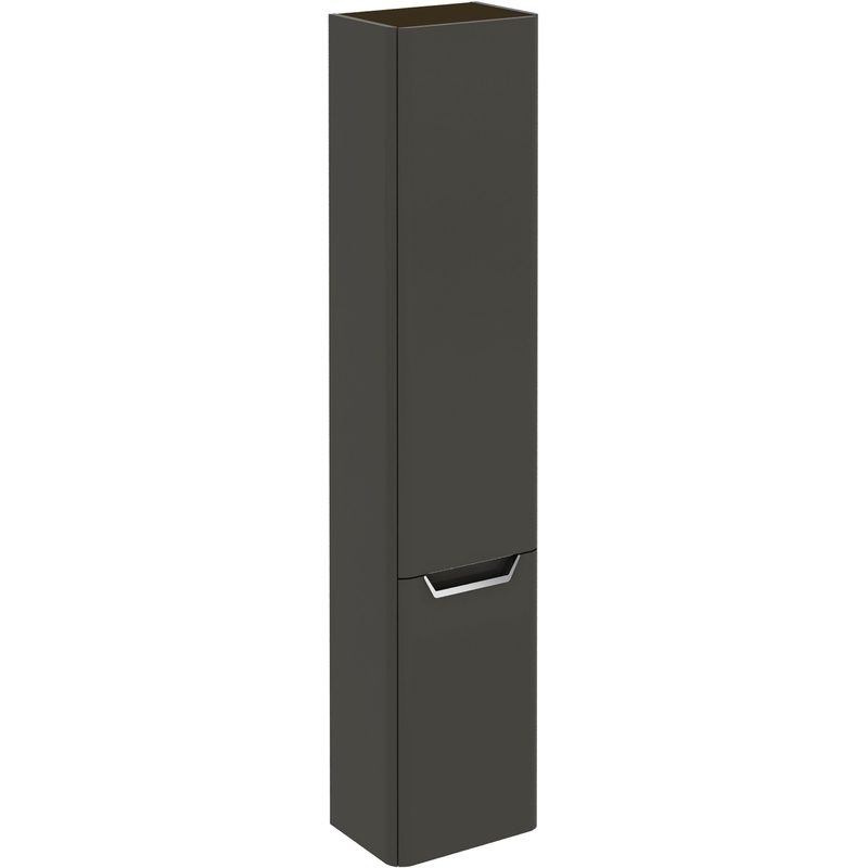 Royo Life Anthracite Tall Wall Unit, Left Hand