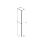 Royo Vida Gloss White Tall Wall Unit