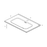 Royo Vitale 610mm Slimline Square Basin