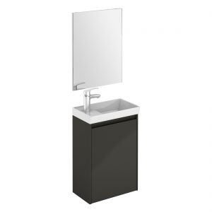Royo Enjoy Wall Hung Cloakroom Unit & Mirror Anthracite