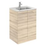 Royo Vitale Light Oak 600mm Floor Standing Basin Unit