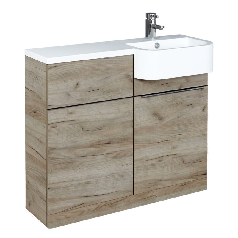 Royo Linea WC Unit & 2 Door Base Unit Oak Right Hand Royo Linea WC Unit & 2 Door Base Unit Oak Right Hand