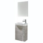 Royo Elegance Wall Hung Cloakroom Unit Pack Sandy Grey