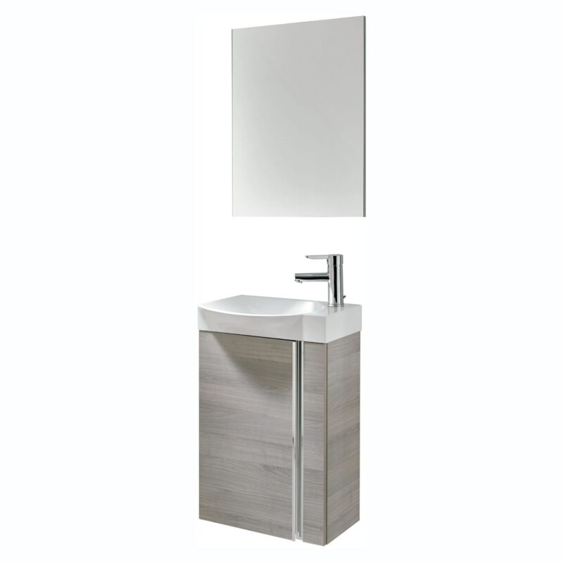 Royo Elegance Wall Hung Cloakroom Unit Pack Sandy Grey Royo Elegance Wall Hung Cloakroom Unit Pack Sandy Grey