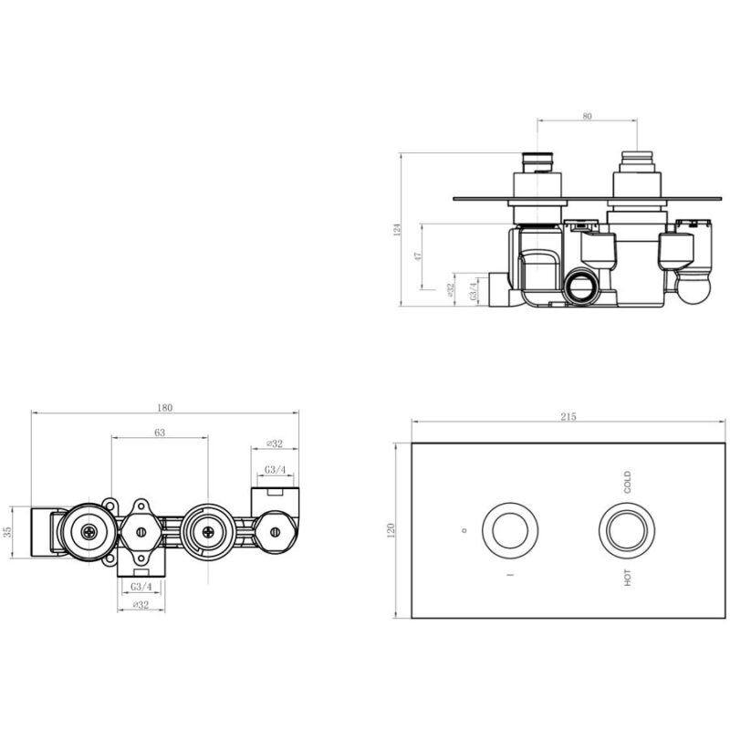 Sagittarius Ergo Concealed Shower Valve