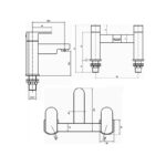 Sagittarius Ancona Bath Filler Tap Chrome