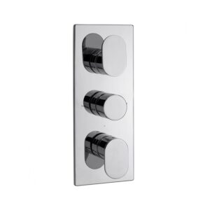 Sagittarius Ancona Concealed 3 Way Thermostatic Shower Valve Chrome