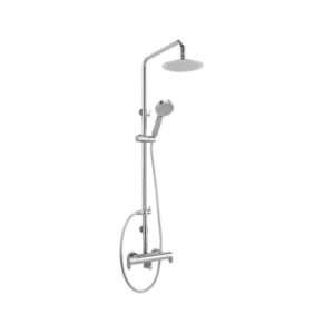 Sagittarius Ancona Thermostatic Bar Valve & Riser Kit Chrome