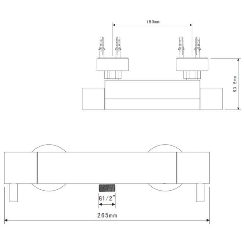 Sagittarius Avant Exposed Shower Valve