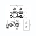 Sagittarius Avant Concealed Shower Valve 2 Way Diverter