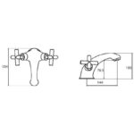 Sagittarius Avant Monobloc Basin Mixer (Fixed Spout)
