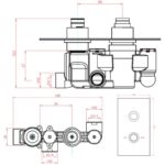 Sagittarius Bari Concealed Thermostatic Shower Valve Chrome