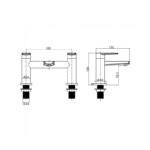Sagittarius Baby Bari Bath Filler Tap Chrome