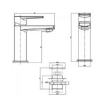 Sagittarius Baby Bari Mono Basin Mixer Tap Chrome
