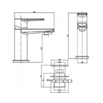 Sagittarius Baby Bari Cloakroom Basin Mixer Tap Chrome