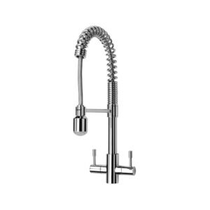 Sagittarius Boston Professional Twin Lever Sink Mixer Chrome