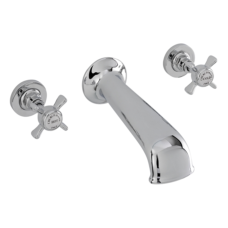 Sagittarius Churchman 3 Hole Wall Mounted Bath Mixer Sagittarius Churchman 3 Hole Wall Mounted Bath Mixer