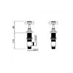 Sagittarius Churchman 3/4" Deck Mounted Side Valves Chrome