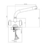 Sagittarius Contract 1/4 Turn Monobloc Sink Mixer