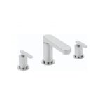 Sagittarius Eclipse Flat Spout 3 Hole Basin Mixer Tap Chrome