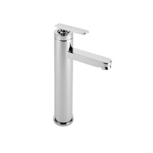 Sagittarius Eclipse Tall Basin Mixer Tap with Sprung Waste Chrome