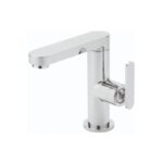 Sagittarius Eclipse Side Lever Basin Mixer Tap with Sprung Waste Chrome