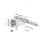 Sagittarius Eclipse Wall Mounted Basin Mixer Tap Chrome