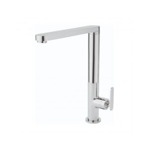 Sagittarius Eclipse Flat Spout Side Lever Sink Mixer Chrome