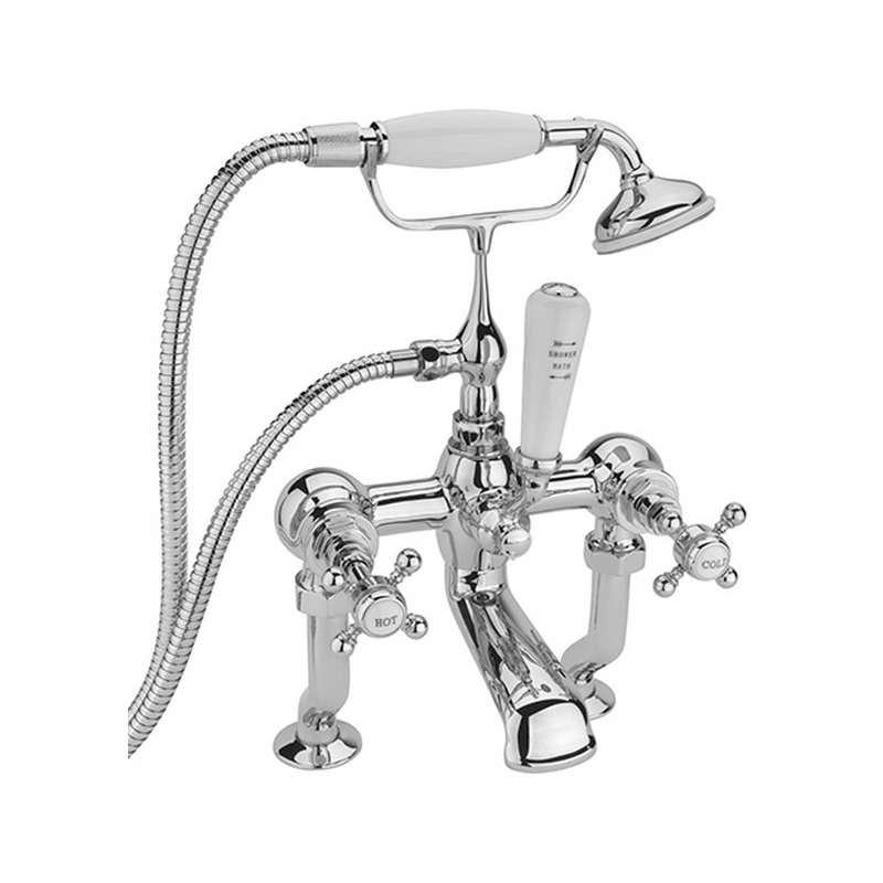 Sagittarius Edwardian Deluxe Bath Shower Mixer & Kit Chrome