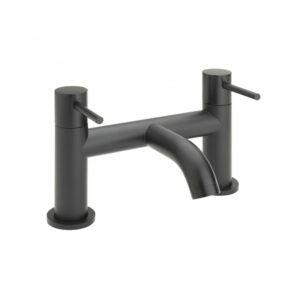Sagittarius Ergo Lever Deck Bath Filler Tap Black