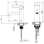 Sagittarius Ergo Monobloc Basin Mixer Tap