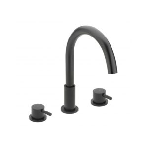 Sagittarius Ergo Lever 3 Hole Bath Filler Black