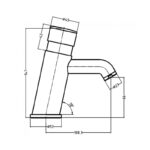 Sagittarius Non Concussive Basin Mixer Tap Chrome
