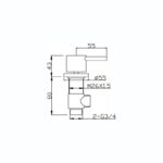Sagittarius Ergo 3/4 inch Wall Mounted Side Valves
