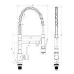 Sagittarius Ergo Lever Mini Professional Sink Mixer Tap Chrome