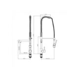Sagittarius Ergo Lever Professional Kitchen Sink Mixer Chrome