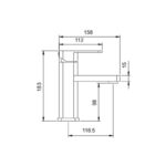 Sagittarius Immortals Fate Monobloc Basin Mixer