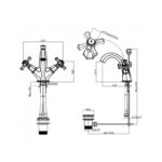 Sagittarius Fitzgerald Mono Basin Mixer Tap Chrome