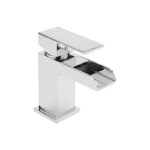 Sagittarius Flow Cascade Basin Mixer with Sprung Waste Chrome