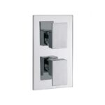 Sagittarius Flow Concealed 2 Way Thermostatic Shower Valve Chrome