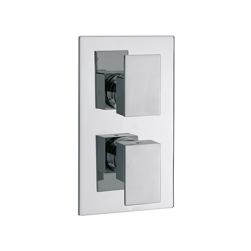 Sagittarius Flow Concealed 2 Way Thermostatic Shower Valve Chrome Sagittarius Flow Concealed 2 Way Thermostatic Shower Valve Chrome