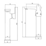 Sagittarius Gramercy Extended Basin Mixer Tap Chrome