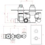 Sagittarius Gramercy Concealed Thermostatic Shower Valve Chrome