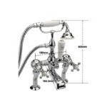 Sagittarius Kensington Deluxe Bath Shower Mixer & Kit Chrome