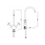Sagittarius Kensington Mono Sink Mixer Tap Chrome