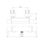 Sagittarius Metro Exposed Thermostatic Shower Valve