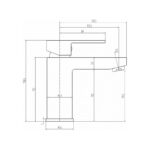 Sagittarius Plaza Monobloc Basin Mixer