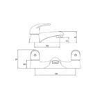 Sagittarius Prestige Twin Lever Bath Filler