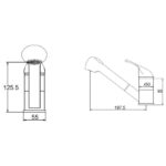 Sagittarius Prestige Pull-Out Head Sink Mixer Tap